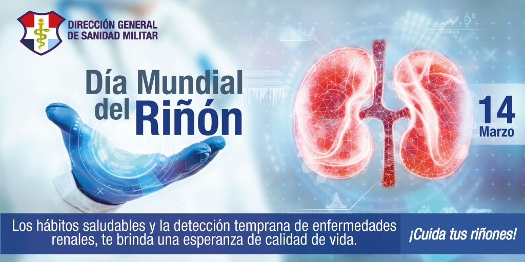 Día mundial del riñon - Sanidad Fuerzas Militares
