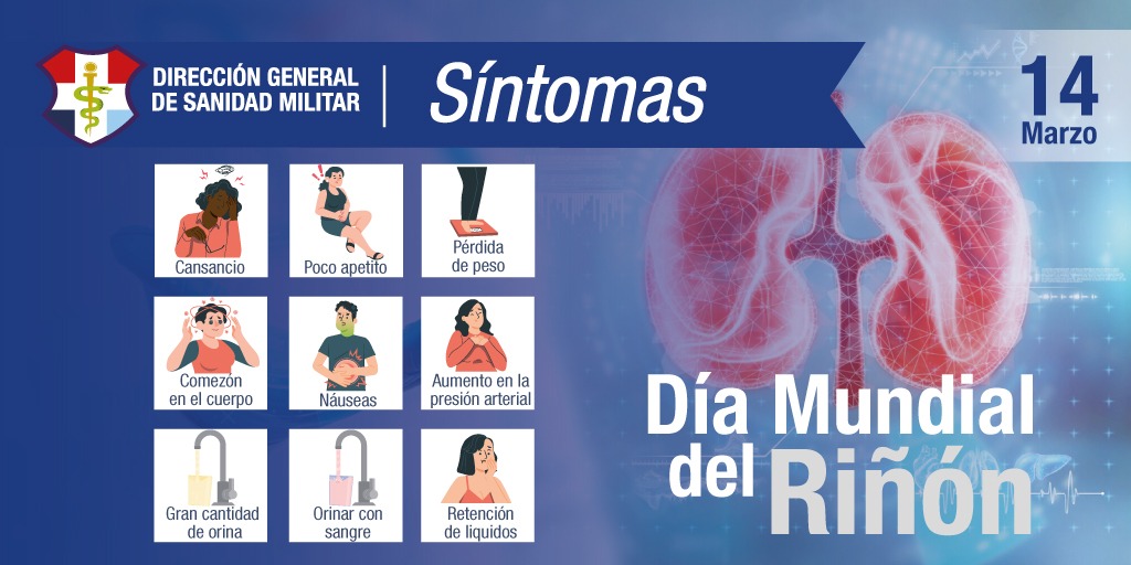 Día mundial del riñon - Sanidad Fuerzas Militares